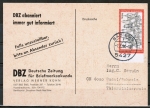 Bund 678 als portoger. EF mit 30 Pf "Nürnberg" auf Auslands-Drucksache-Postkarte von 1971/1972 in die Schweiz