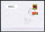 Bund 3189 als portoger. EF mit 70 Cent Kosmee aus Bogen mit buntem Bogen-Rand auf B-Brief von ZAG Büsingen in die Schweiz von 2016-2019