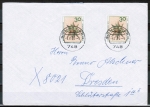 Bund 790 als portoger. MeF mit 2x 30 Pf Weihnachten 1973 auf Inlands-Brief 20-50g von 1973 in die DDR, Ersttag