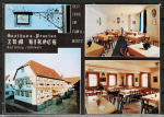 AK Bad Knig, Gasthaus Zum Hirsch, gelaufen 1973, leichte Abdrckein den Ecken von altem AK-Album