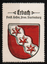 Vignette mit dem Erbacher Wappen von Kaffee HAG, um 1925 / 1930