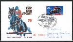 Bund 968 - 20 Pf überfrankiert - als EF mit 70 Pf Sport 1978 auf Inlands-Brief bis 20g mit SST von 1978