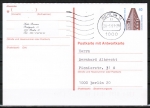 Berlin 816 als Ganzsachen-Postk. P 137 - Antwortkarte mit eingedr. Marken 40+40 Pf SWK Lumo 2 cm als Orts-Pk innerh. Berlins von 1991 - O/O+20 Pf