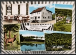 Ansichtskarte Oberzent / Hesselbach, Gasthaus und Pension "Drei Lilien" - Ferd. Frank, coloriert, Karte ca. von 1965, gelaufen 1979