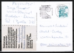 Bund B+S Ganzsachen-Ausschnitt mit 50 Pf Neuschwanstein in grn portogerecht auf Inlands-Postkarte von 1979-1982 verwendet