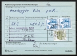 Bund 918 als portoger. MiF mit 2x 70 Pf + 80 Pf je B+S - Marken aus Rolle auf Paketauslieferungsschein fr die Zustellgebhr von 1984