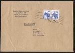 Bund 997 als portoger. MeF mit 2x 90 Pf B+S - Serie aus Rolle auf Inlands-Drucksache ber 100g von 1989-1993, 14x20 cm