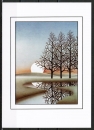 Ansichtskarte von Otto B. - Landschaft mit 3 Bäumen