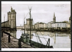 Ansichtskarte von Bernard Buffet - "Le Port de la Rochelle" (1955)