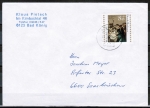 Bund 1267 als portoger. EF mit 80 Pf Weihnachten 1985 auf Inlands-Brief bis 20g von 1985-1989
