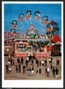 Ansichtskarte von Petra Moll (1921-1989) - "Riesenrad (Oktoberfest)"