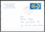 Bund 1327 als portoger. EF mit 70 Pf Rotary auf Auslands-Postkarte von 1987-1989 nach Polen/AnkStpl.