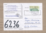 Bund ATM 1 - Marke zu 180 Pf als portoger. EF auf Warensendungs-Adresse (100-250g) von 1992