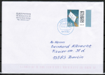 Bund 3547 als portoger. EF mit 160 Cent Briefe-Dauerserie aus Bogen mit SR auf "kleinem" Inlands-Brief über 50g von 2022-heute, codiert, B6-Format