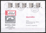 Bund 1935 als portoger. MeF mit 5x 110 Pf SWK Bellevue aus Rolle auf Inlands-Einschreibe-Brief 20-50g vom August 1997,codiert - nur 2 Wochen mglich ! - Kopie