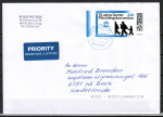 Bund 3979 als portoger. EF mit 330 Cent Fl�chtlinge auf "kleinem" Auslands-Brief �ber 50g von 2026 in die Niederlande, codiert, B6-Format