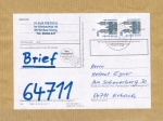 Bund 1665 als portoger. MeF mit 2x 200 Pf SWK aus Rolle auf Maxi-Brief-Adresse (500-1000g) von 1996
