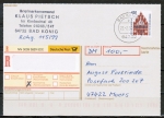 Bund 1623 als portoger. EF mit 450 Pf SWK aus Rolle auf Nachnahme-Postkarte von 1997-2002, codiert