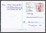 Bund 656 als 5 Pf überfrankierte EF mit 30 Pf Erziehungsjahr / J. A. Comenius auf Inlands-Postkarte vom Mai 1972