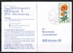 Bund 868 als portoger. EF mit 40 Pf Wohlfahrt 1975 auf Inlands-Postkarte von 1975-1978