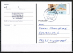 Bund ATM 8 "Briefe schreiben" - Marke zu 0,45 ¤ als portoger. EF auf Inlands-Postkarte von 2017-2019, codiert