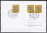 Bund 610 als portoger. MeF mit 2x 10 Pf Weihnachten 1969 auf Inlands-Brief bis 20g mit ESST von 1969