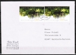 Bund 2217 als portoger. MeF mit 2x 110 Pf / 0,56 ¤ Linde zu Himmelsberg als Selbstklebe-Marken auf Inlands-Kompakt-Brief 20-50g von 2001, codiert