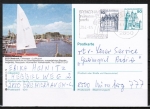 Bund 913 als portoger. MiF mit 10 Pf B+S - Serie Letterset (aus Rolle) als Zusatz auf Inlands-Bildpostkarte von 1987-1993