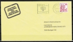 Bund 916 als portoger. EF mit roter 50 Pf B+S - Marke aus Rolle auf Briefdrucksache bis 20g von 1979-1982