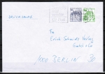 Bund 913+1038 u.g. als portoger. Zdr.-EF mit 10+50 Pf grne B+S als Zdr. unten geschnitten aus MH im Buchdruck auf Inl.-Drucksache von 1989-1993