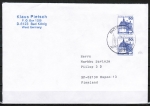 Bund 997 als portoger. MeF mit 2x 90 Pf B+S - Serie aus Rolle auf Auslands-Brief 20-50g von 1982-1989 nach Finnland