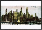 Ansichtskarte von Bernard Buffet - "The skyline of New York"