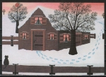Ansichtskarte von W. Grönemeyer - "Haus im Schnee"