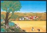 Ansichtskarte von Monika Piotrowski - "Sommer auf dem Lande" (1976)