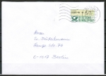 Bund ATM 1 - Marke zu 60 Pf als portoger. EF auf Orts-Brief bis 20g vom März 1991 - von West- nach Ostberlin !