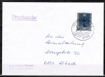 Berlin 765 als portoger. EF mit 50 Pf Wohlfahrt 1986 auf Drucksache bis 20g von 1986-1989 im Bundesgebiet mit Bund-Stempel