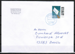 Bund 3547 als portoger. EF mit 160 Cent Briefe-Dauerserie aus Rolle auf "kleinformatigem" Inlands-Brief über 50g von 2022-heute, codiert, B6-Format