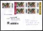 Bund 3825 als portoger. MeF mit 5x 85 Cent Sport 2024 auf Inlands-bergabe-Einschreibe-Brief 14x20 cm von 2024 - im Ankauf gesucht !