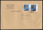 Bund 1569 als portoger. MeF mit 2x 100 Pf Max Ernst auf Briefdrucksache 50-100g von 1991-1993, 14x20 cm