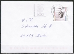 Bund 1962 als portoger. EF mit 110 Pf Heinrich Heine auf Inlands-Brief bis 20g von 1997/1998, codiert