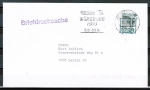 Bund 1342 als portoger. EF mit 80 Pf SWK D/u.g. aus MH auf Briefdrucksache bis 20g von 1989-1993, codiert
