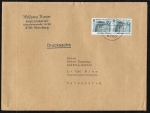 Bund 1342 als portoger. EF mit 80 Pf C/D-Paar aus MH auf Ausl.-Drucksache 50-100g vom Febr. 1993 nach sterreich, AnkStpl. 14x18,5 cm, Brief verkrzt !