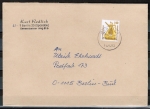 Bund 1401 als portoger. EF mit 140 Pf SWK aus Rolle auf Berliner Ortsbrief 50-100g vom März 1991