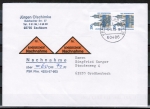 Bund 1665 als portoger. MeF mit 2x 200 Pf SWK aus Rolle auf Nachnahme-Brief bis 20g von 1993-1997, codiert