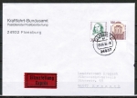 Bund 1679 als portoger. MiF mit 500 Pf SWK aus Bogen mit Unterrand + 300 Pf Frauen auf Inl.-Eilbrief bis 20g vom Aug. 1994, AnkStpl.