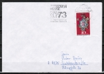 Bund 764 als portoger. EF mit 40 Pf FIP-Kongress aus Bogen auf Inlands-Brief bis 20g von 1973-1974