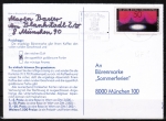Bund 896 als portoger. EF mit 50 Pf Bayreuther Festspiele auf Inlands-Postkarte von 1979-1982