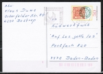Bund 981 als portoger. EF mit 50 Pf Tag der Briefmarke 1978 auf Inlands-Postkarte von 1979-1982