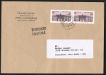 Bund 1461 als portoger. MeF mit 2x 60 Pf Europa 1990 auf Auslands-Drucksache 20-50g vom Januar 1991 in die USA, 14x20 cm