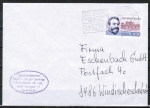 Bund 1536 als portoger. EF mit 100 Pf Paul Wallot auf Inlands-Brief bis 20g von 1991-1997